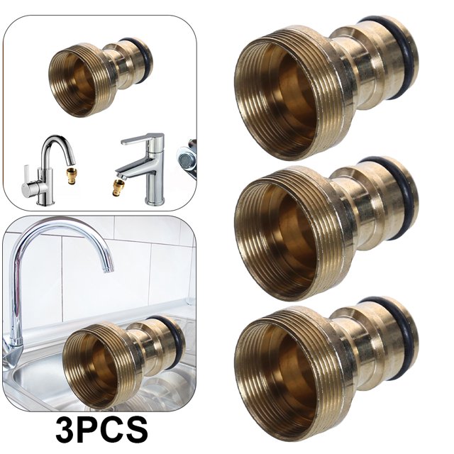 Kuymtek Conector Universal para Grifos Adaptador Manguera Mezcladora Portátil Accesorio Unión Tubería 3 Uds.
