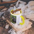 thumbnail image 5 of Usa. Mt. Rainier N.P. Young American Pika Feeding., 15oz Two-Tone Yellow Mug, 5 of 7