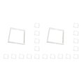 thumbnail image 4 of Ounissouiy 10X caja de almacenamiento caja de anillo transparente ahorro de espacio accesorios de tienda multiusos bandeja de exhibición Blanco 5*5*2cm 2piezas, 4 of 6