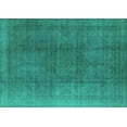 thumbnail image 1 of Ahgly Company Machine Washable Indoor Rectangle Oriental Turquoise Blue Industrial Area Rugs, 8' x 10', 1 of 4