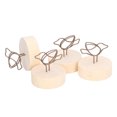 thumbnail image 2 of Ccdes 10pcs Card Stand Vertical Wood Round Base Bird Shaped Antique Clip Table Number Holder For Weddings Party,Gift Card Holder,Table Number Holder, 2 of 8