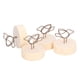 thumbnail image 5 of Soporte para tarjetas, Base redonda de madera Vertical, Clip antiguo en forma de pájaro, soporte para números de mesa para fiesta de bodas, 10 Uds., 5 of 5
