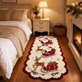 thumbnail image 6 of Christmas Runner Rug, 47.2 Inch Santa Reindeer Floor Mat, Holiday Decoration for Hallway Entryway B, 6 of 7