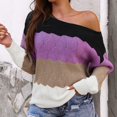 thumbnail image 2 of Vedolay Long Sweaters for Women Turtleneck Long Sleeve Pullover Sweater Purple,S, 2 of 5