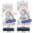 thumbnail image 6 of Custom Name Kids Nap Mat for Girls, Personalized Fun Little Elephante Toddler Nap Mat for Daycare Preschool - Soft & Comfortable Sleeping Mat Includes Pillow Cover and Nap Blanket, Easy to Carry, 6 of 8