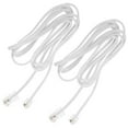 thumbnail image 2 of FUEENIRVA Telephone Extension Cable White Copper 2Pcs Plug and Play Ethernet to Phone Line Adapter, 2 of 8