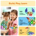 thumbnail image 4 of Bloques de Construccion Magneticos PicassoTiles PN04 Nano Travel 100 Piezas con Estuche, 4 of 5