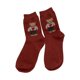 thumbnail image 1 of Minnieouse Calcetines gruesos de invierno para mujer, ropa cómoda y tela transpirable, calcetín de oso de dibujos animados, 2 piezas Medias rojo, 1 of 6