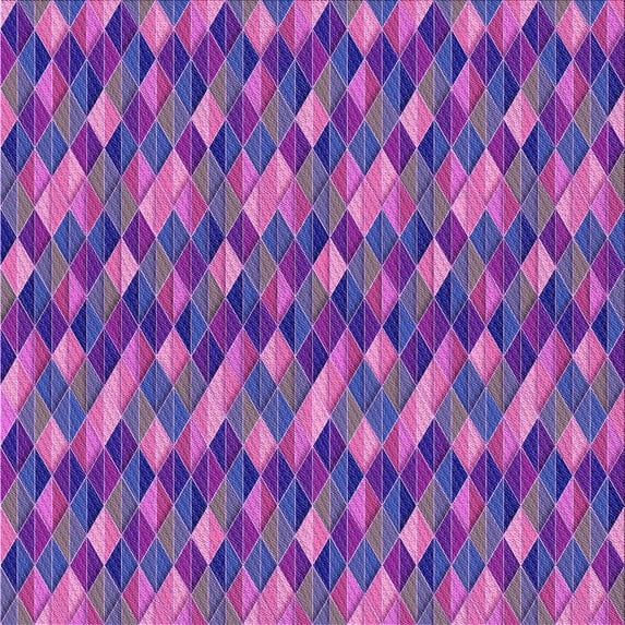 Ahgly Company Machine Washable Indoor Square Transitional Rich Lilac Purple Area Rugs, 5' Square