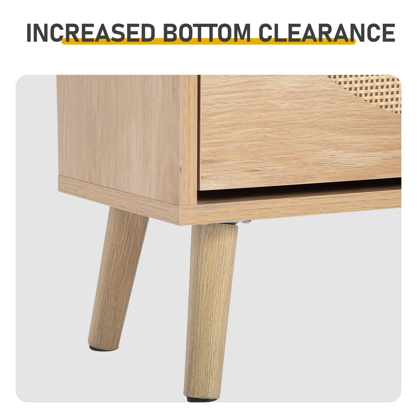 Shoe Cabinet with 1 Drawer & 2 Flip-Down Compartments, Natural Wood Finish Particle Board Shoe Storage Organizer, Space-Saving Entryway Cabinet for Hallway Apartment