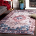 thumbnail image 2 of SAFAVIEH Tucson Kyler Traditional Machine Washable Area Rug, Beige/Rust, 5' x 8', 2 of 8