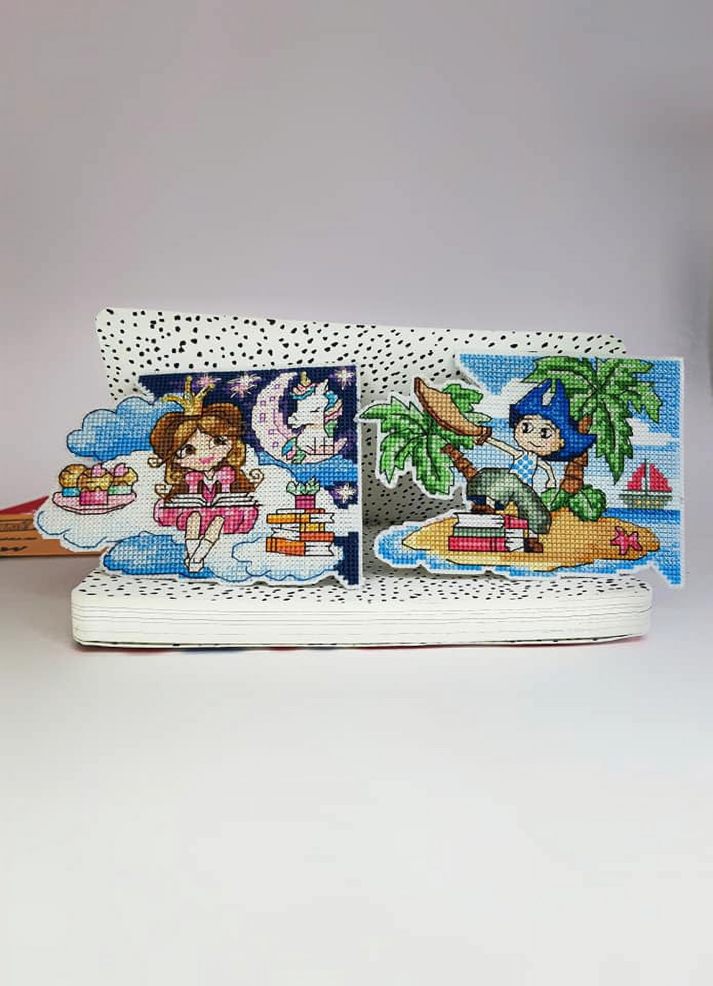 T-81C Counted cross stitch kit Bookmark "Fantasy world. Girl"