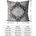 thumbnail image 3 of Boho Throw Pillow Covers 16x16 inch Set of 2 Monaco Rug Persian Carpet Double Sided Pattern Cotton Soft Pillow Case Cushion Cover Pillowcase for Couch Sofa Bed Decorative (Navy Blue), 3 of 6