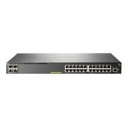HPE Aruba 2930F 24G PoE+ 4SFP - Switch - L3 - managed - 24 x 10/100/1000 (PoE+) + 4 x Gigabit SFP (uplink) - rack-mountable - PoE+ (370 W)