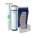 thumbnail image 1 of Afeitadora y recortadora eléctrica personal Cleancut: ES412, recortadora de láminas PS335 para hombres y mujeres, afeitadora inalámbrica recargable para rostro, vello púbico y zonas íntimas. Fabricada, 1 of 4