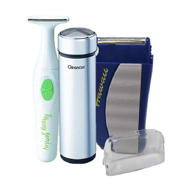 Afeitadora y recortadora eléctrica personal Cleancut: ES412, recortadora de láminas PS335 para hombres y mujeres, afeitadora inalámbrica recargable para rostro, vello púbico y zonas íntimas. Fabricada