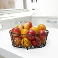 thumbnail image 5 of Mikasa Gourmet Basics 10-Inch Fruit Storage Basket - Decorative Black Wire Fruit Storage Basket for Kitchen, Versatile Fruit and Vegetable Basket Holder with Modern Design, 5 of 6