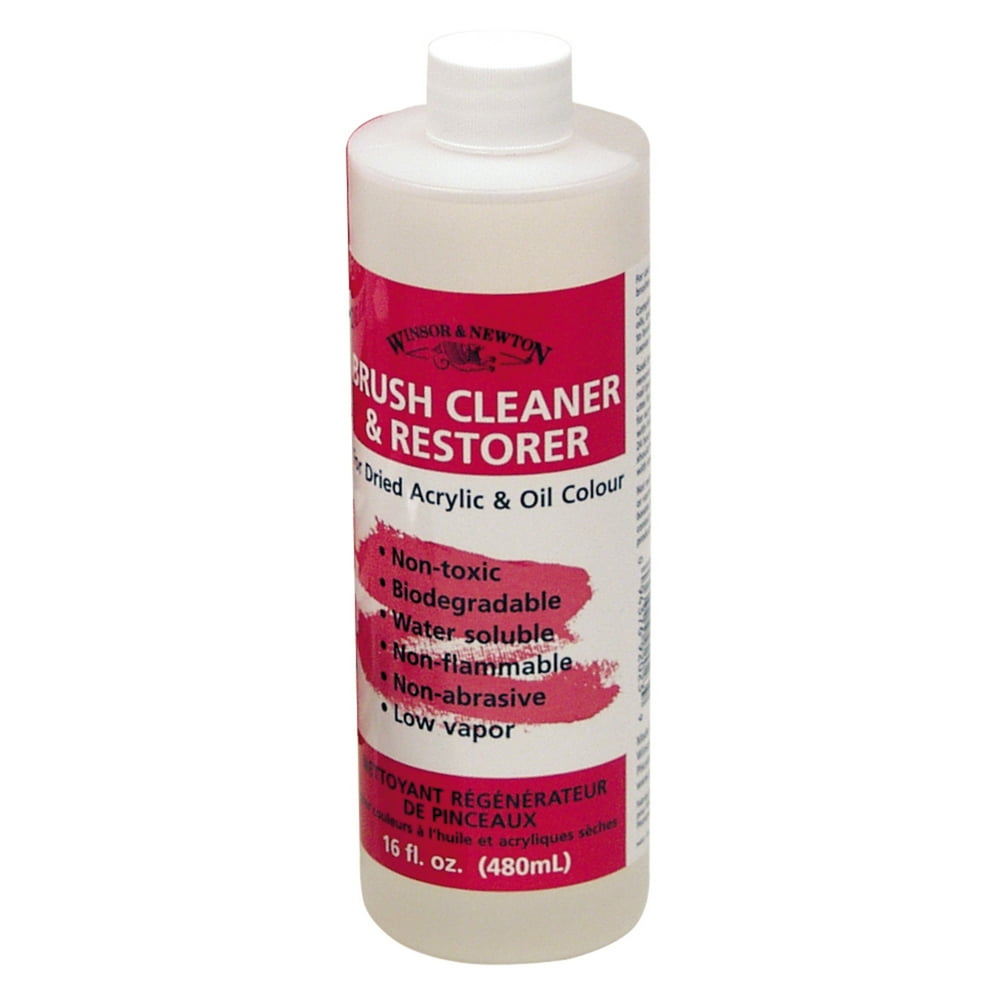 Winsor & Newton Brush Cleaner & Restorer, 16 oz.