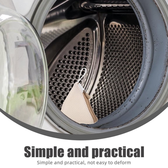 KONTONTY 2pcs Mini Laundry Bags for Washing Machine Polyester Sandwich Underwear Mesh Bags with Zipper Lightweight and Portable for Socks and Bras