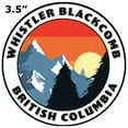 thumbnail image 2 of Whistler Blackcomb, British Columbia Decorative Car Truck Decal Window Sticker Vinyl Die-Cut Wildlife Travel Adventure Vacation Tourist Souvenir, 2 of 2