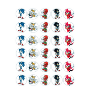 Whimsical Practicality's Sonic Edible Wafer Paper 1.5" Cupcake Toppers-30 count