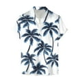 thumbnail image 4 of Mens Hawaiian Shirt Short Sleeve Button Down Shirts Tropical Floral Summer Beach Shirts,S-3XL, 4 of 7