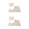 thumbnail image 4 of Transemion 1/2/3/5 3pieces Anti-slid Particles Rug Set Secure And for Slip-free Bathroom Mats For Beige 2PCS, 4 of 6