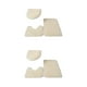 thumbnail image 4 of Advancent 3x exquisitas alfombras de baño antideslizantes hechas a mano textura fuerte absorción de agua juego de alfombrillas de baño Beige Beige 2piezas, 4 of 6