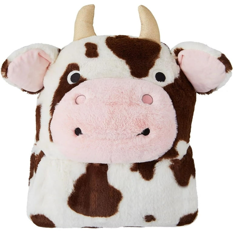 Cozy Plush Hooded Critter WRAP Animal Styles Cow One Size Walmart