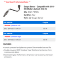 thumbnail image 2 of Oxygen Sensor - Compatible with 2010 - 2014 Subaru Outback 3.6L H6 2011 2012 2013, 2 of 2