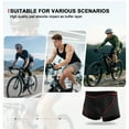 thumbnail image 5 of Sponeed Cycling Shorts for Men Padded Mountain Bicycle Underwear Road Biking Undershorts Red Liner L, 5 of 7