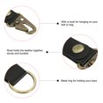 thumbnail image 4 of Leather Keychain, PU Belt Clip Key Ring Fob Holder for Bag Wallet, Black 2 Pack, 4 of 5