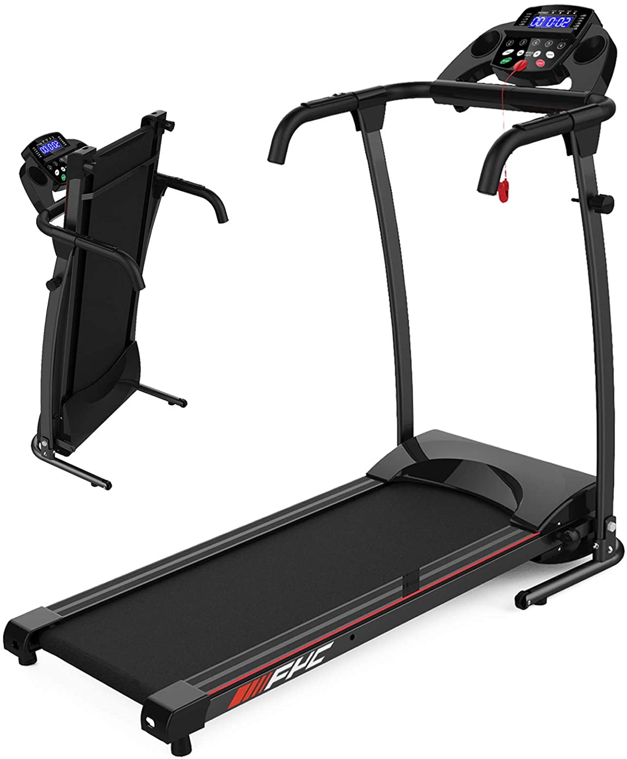FYC Treadmill Folding Treadmill for Home Portable Electric Motorized Treadmill Running Exercise Machine Compact Treadmill for Home Gym Fitness Workout Jogging Walking No Installation Required 