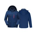 thumbnail image 2 of guisaled Mens Heated Jacket Hooded Windproof Christmas Printed Heated Coats Intelligent Single Control 3 Zones Warmer Winter Jackets, 2 of 6