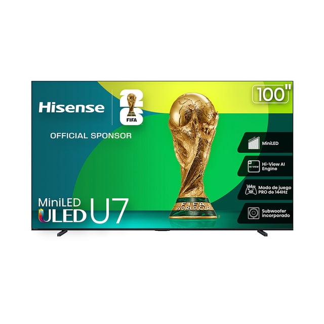 TV Hisense 100 pulgadas Miniled Google 4K 100U7QG
