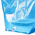 thumbnail image 2 of Contenedor de agua de 10 l, bolsa de agua portátil para camping, senderismo, barbacoa (azul 10 l), 2 of 8
