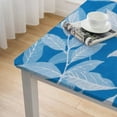 thumbnail image 4 of HAOXIT Blue Square , Flower Print Square , , Indoor/Outdoor Waterproof Wrinkle Free Durable for Square Tables 46*46, 4 of 7