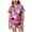 a22-Hot Pink, variant on KPOPLK Girls Halloween Sleepwear Set 2-13Y 2Pcs Pumpkin Print Short Sleeve Button Down Shirt with Shorts Jammies,Size 4-5 Years