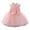 Pink, variant on TBWNWG Girls Fashion Festival Christening Dress Sleeveless Bowknot Mesh Elegant Party Gown,Sizes 3-6 Months