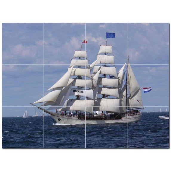 Boat Ship Ceramic Tile Mural Kitchen Backsplash Bathroom Shower 400152-XL43