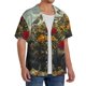 thumbnail image 2 of Fotbe Floral Rhino With Birds Camisa Estampada de Manga Corta para Hombre, Casual de Verano, Estilo Playero, Sin Arrugas-Small, 2 of 5