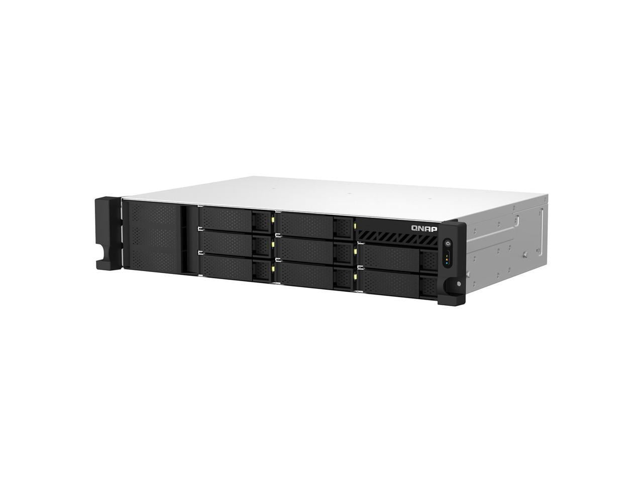 QNAP TS-873AEU-RP-4G SAN/NAS Storage System - Ryzen V1500B Quad-core (4 Core) 2.20 GHz - 8 x HDD Supported - 0 x HDD Installed - 8 x SSD Supported - 0 x SSD Installed - 4 GB RAM DDR4 SDRAM - Serial...