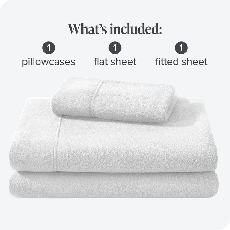 Bare Home Fleece Sheet Set - Plush Polar Fleece, Pill-Resistant Bed Sheets  - All Season Warmth, Breathable