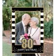 thumbnail image 3 of HTOOQ Black Gold 80th Birthday Party Photo Booth Props 80th Birthday Photo Frame 80 Birthday Photo Frame, 3 of 7