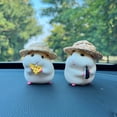 thumbnail image 4 of Yvsxxv 1 Pcs Cute Hamster Car Dashboard Figurines & Knick-Knacks Straw Hat Ornament for Auto Interior, 4 of 7