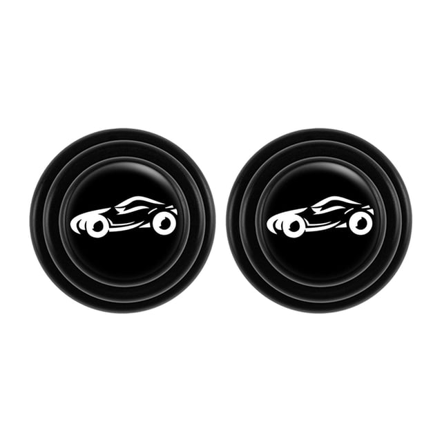 2x Junta anticolisión universal para puerta de automóvil, almohadilla de silicona Amortiguador amortiguador resistente al desgaste para capó de automó