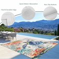 thumbnail image 4 of Fsddascl Coastal Sea Turtle Outdoor Rug for Patio/Deck/Porch, Non-Slip Large Area Rug 5 x 8 Ft, Rustic Vintage Nautical Starfish Coral Indoor Outdoor Rugs Washable Area Rugs, Camping Rug Carpet, 4 of 5