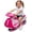 Rose Red, variant on 12V Kids Electric Wiggle Car with LED Lights, Bluetooth Music and Wide Front Wheels, Rose Red