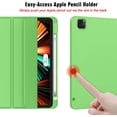 thumbnail image 3 of HCTian New iPad Pro 12.9 Inch Case 2022/2021/2020(6th/5th/4th Gen) with Pencil Holder,Smart Case [Support Touch ID and Auto Wake/Sleep] with Auto 2nd Gen Pencil Charging, 3 of 8