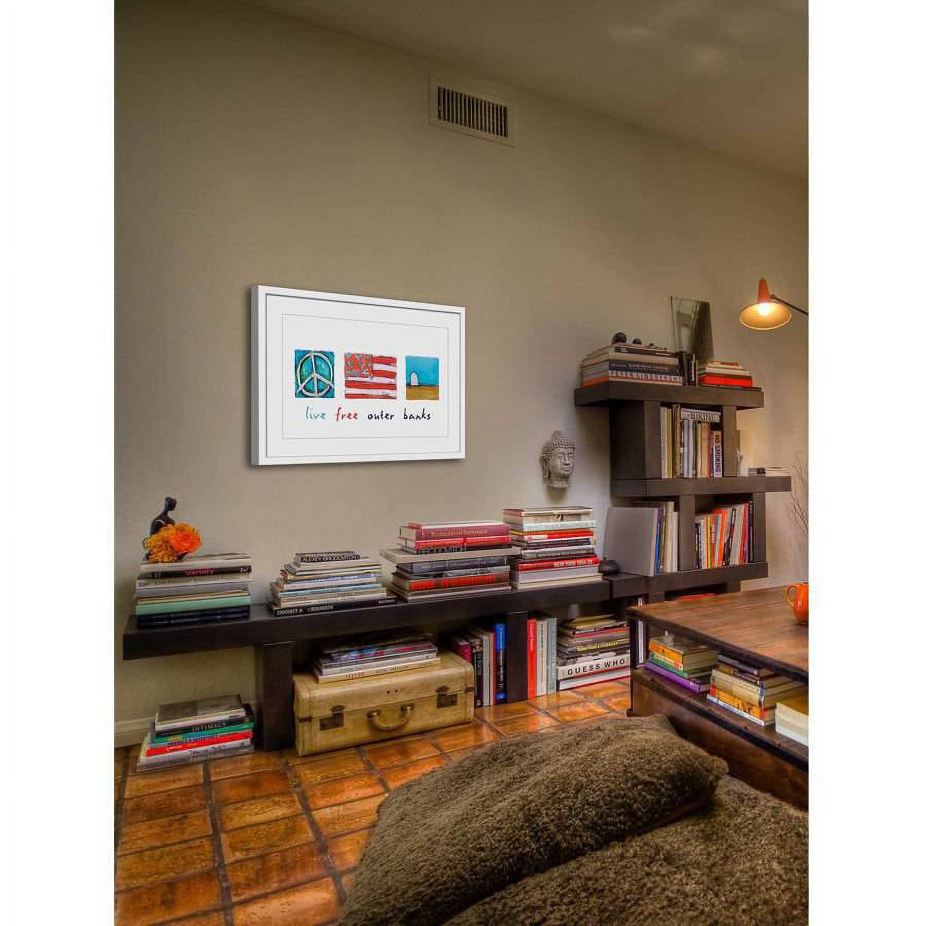 Marmont Hill "Live Free Outer Banks" by Tori Campisi Painting Print in Frame